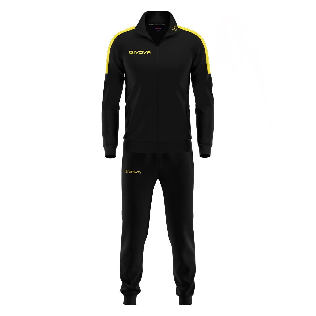 Givova Tr033 Jumpsuit 3XS schwarz / gelb, 3XS schwarz / gelb