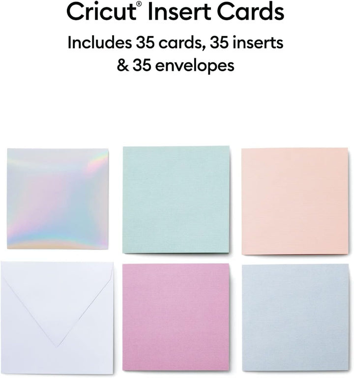 Cricut Insert Cards | Prinzessin | 12,1 cm x 12,1 cm (Cricut -Grösse S40) | 35-Pack | Zur Verwendung