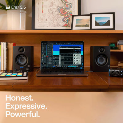 PreSonus Eris 3.5 Gen 2 – 3,5" Desktop-Aktivlautsprecher für Multimedia, Gaming und Musikproduktion