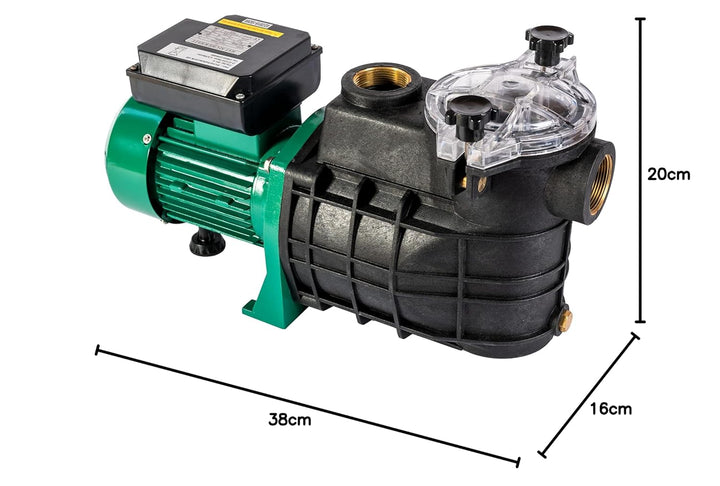 HST Leis Poolpumpe 20m3, 20000 Liter/Std, 1100 W I Erweiterbare Filterpumpe mit geringer Energieaufn