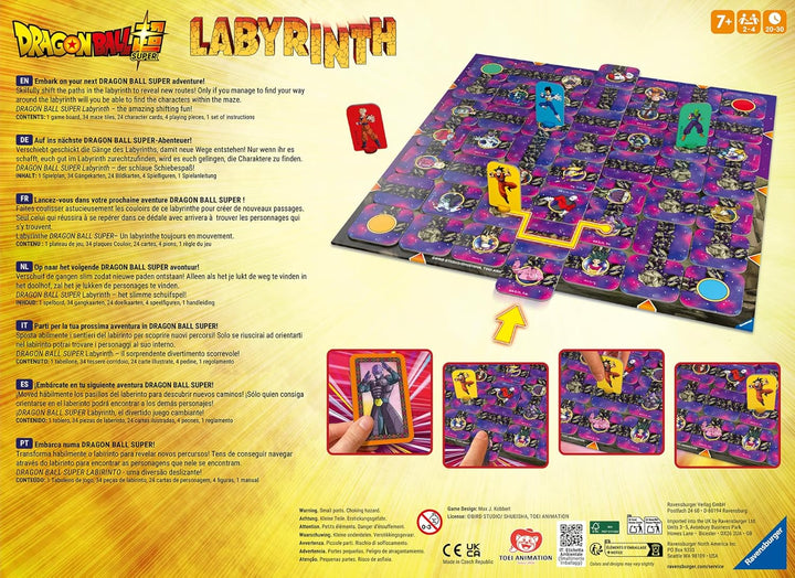 Ravensburger 24740 - Dragon Ball Super Labyrinth - Der Spieleklassiker für 2-4 Spieler ab 7 Jahren i