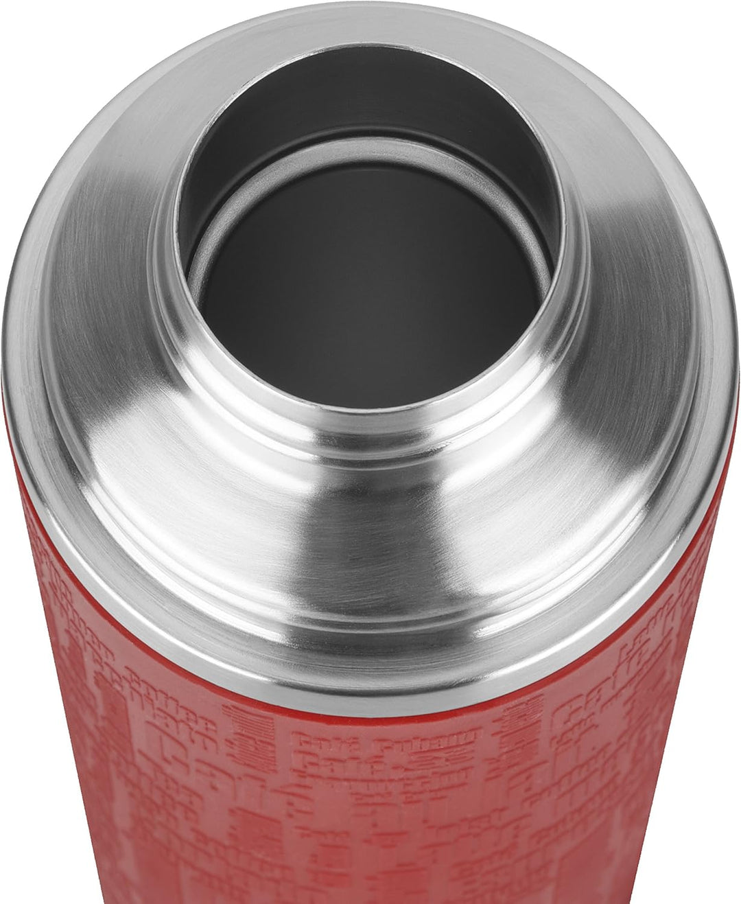 Emsa 515715 Senator Manschette Isolierflasche, Mobil geniessen, 1,0 L, Safe Loc Verschluss, rot Rot