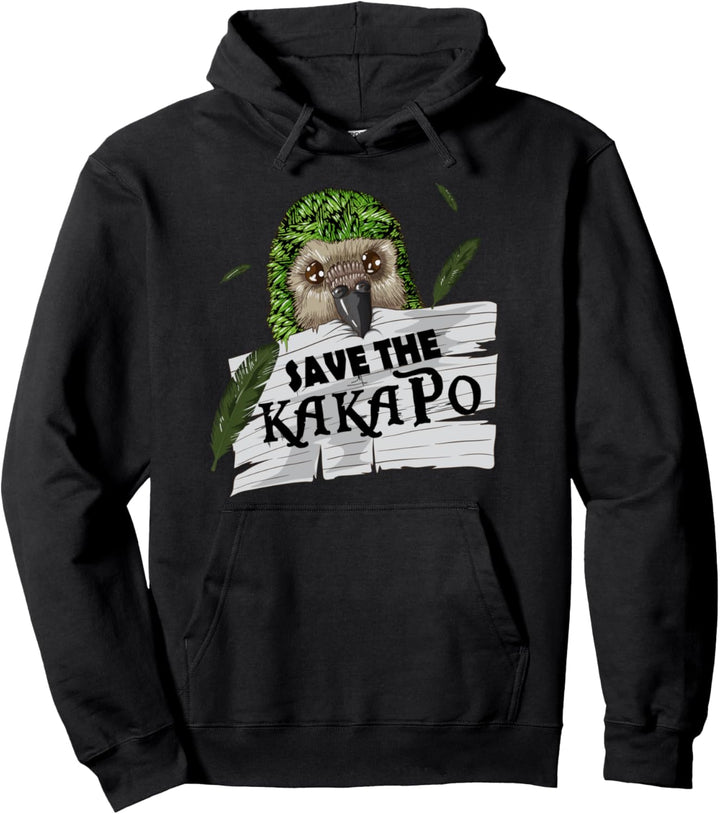 Kakadu Vogel Save the Kakapo tropischer Dschungel Spruch Pullover Hoodie