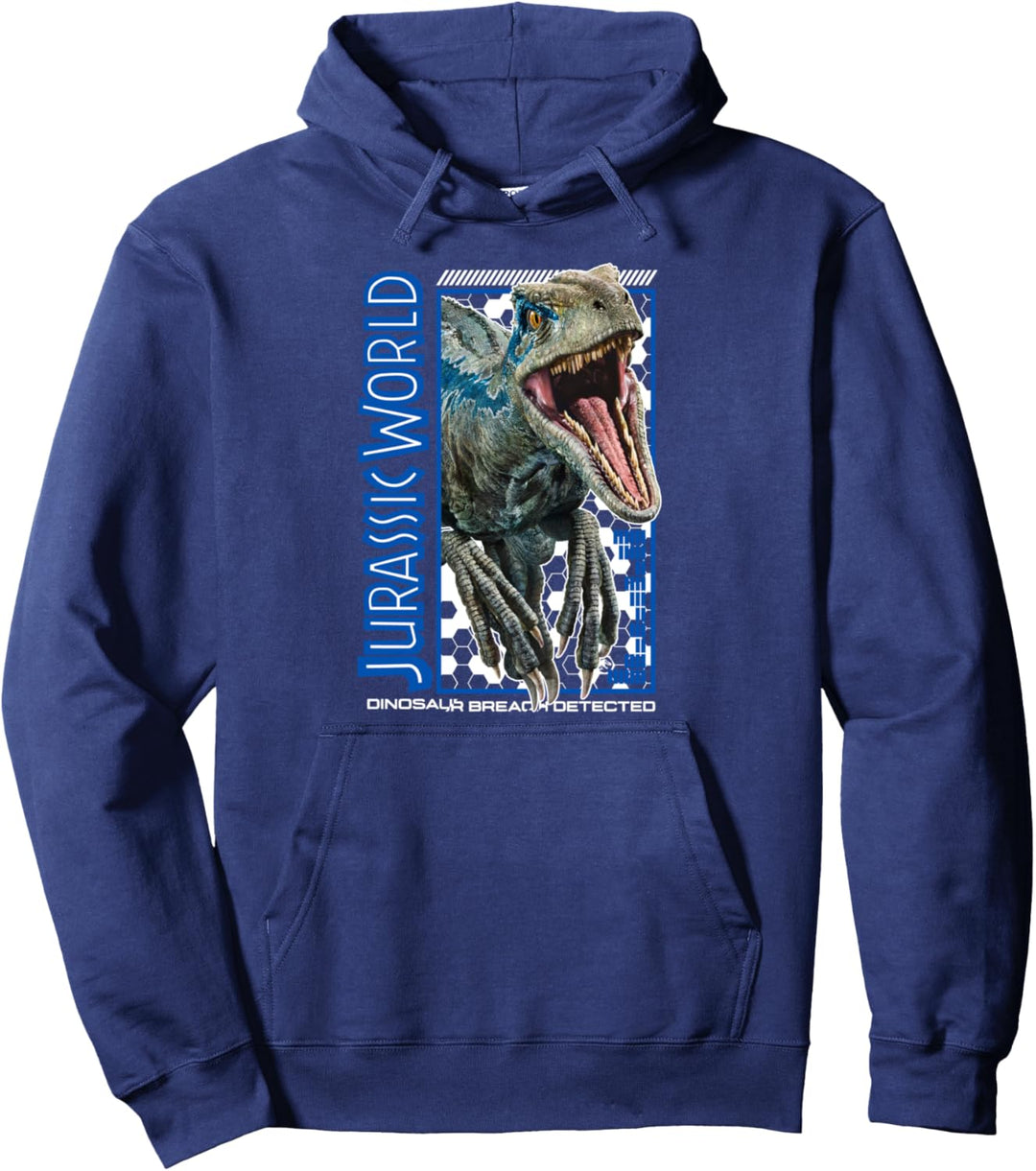 Jurassic World Two Blue Dino Breach Pullover Hoodie