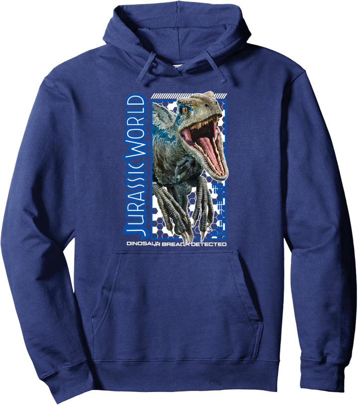 Jurassic World Two Blue Dino Breach Pullover Hoodie