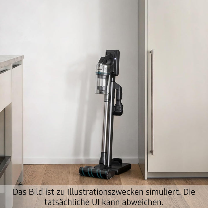Samsung Jet 85 Wet&Clean Akku-Staubsauger, 210 W, Inkl. Wischaufsatz Spray Spinnig Sweeper und weite