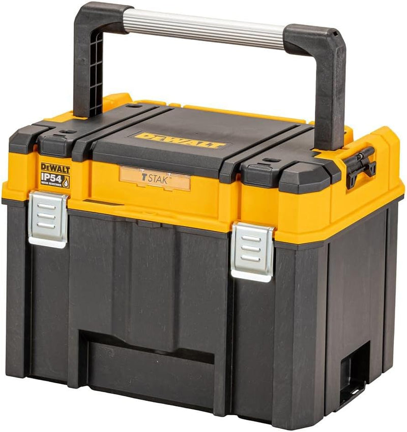 Dewalt T STAK VII Tiefe Werkzeugbox DWST83343-1 (grossvolumige Box, Schutzklasse IP54, Metallschlies