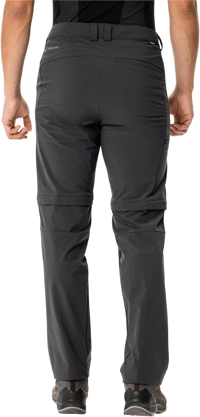 VAUDE Herren Hose Men's Farley Stretch T-zip Pants Ii Schwarz 48/S, Schwarz 48/S