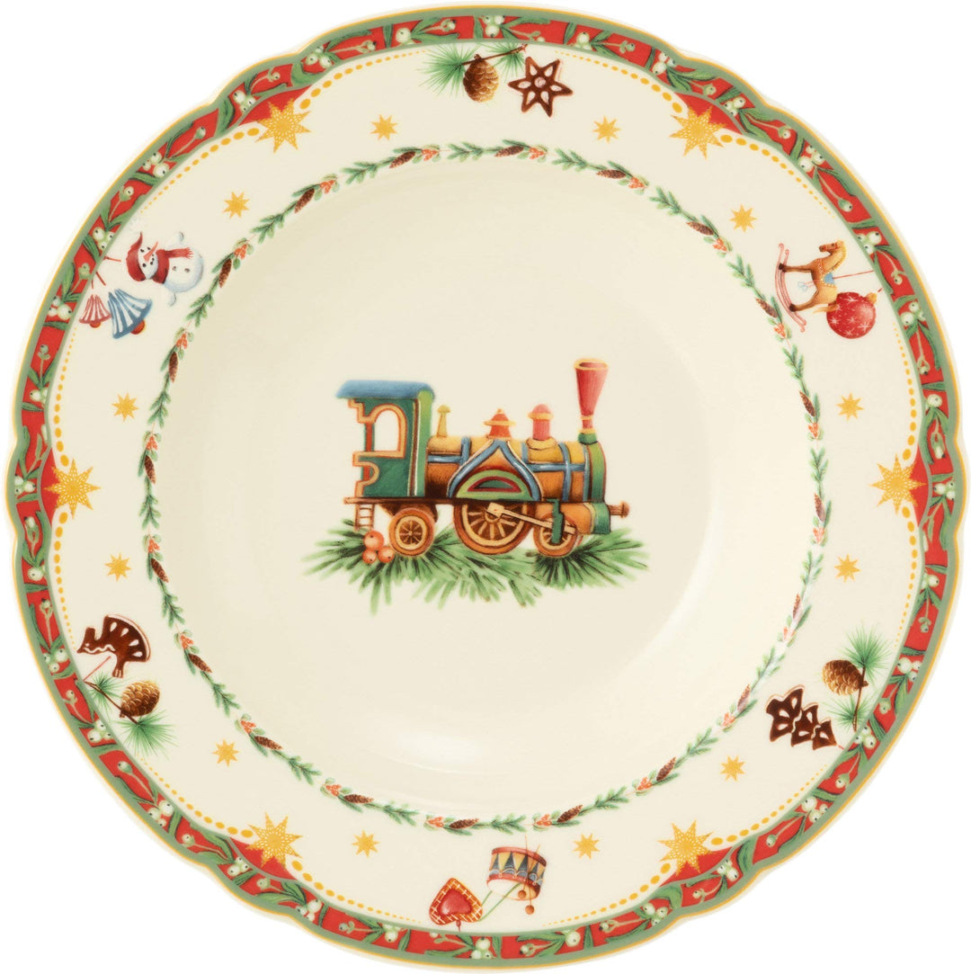 Seltmann 001.756795 Marie-Luise Suppenteller, Rund, 23cm Durchmesser, Weihnachtsnostalgie, Suppentel