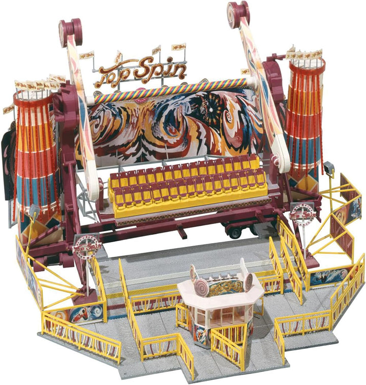 FALLER Karussell Top Spin Modellbausatz mit 374 Einzelteilen 240 x 240 x 214 mm I Modelleisenbahn Zu