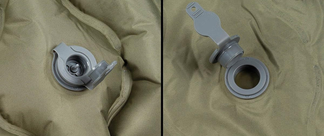 Fox Outdoor Isomatte aufblasbar mit Kopfteil, Oliv