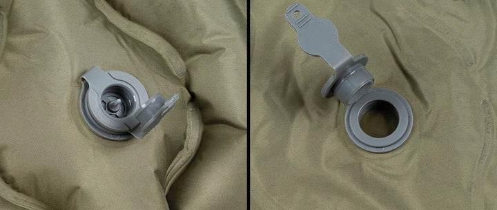 Fox Outdoor Isomatte aufblasbar mit Kopfteil, Oliv