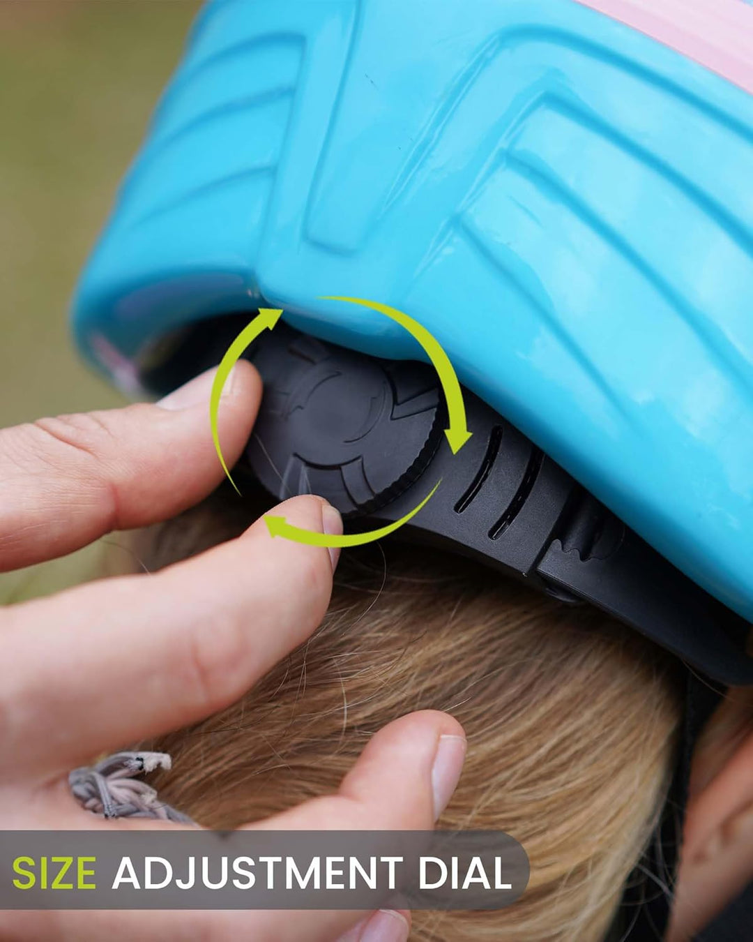 OutdoorMaster Kinderhelm, Fahrradhelm für Kinder, Individuelle Grössenanpassung, Optimierte Belüftun