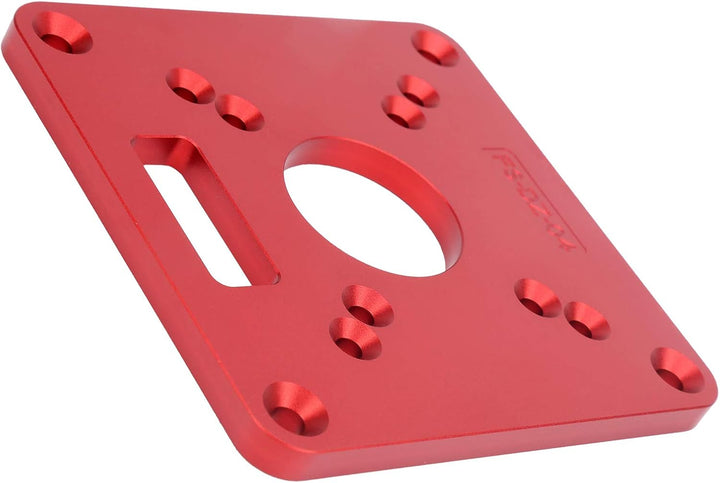Router Base, Flip Board aus Aluminiumlegierung, Router Sub Base Plate mit Vorgebohrten Löchern Kompa