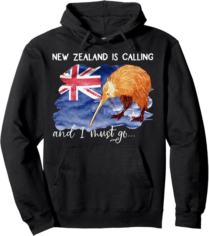 New Zealand is calling, and I must go... Neuseeland Geschenk Pullover Hoodie