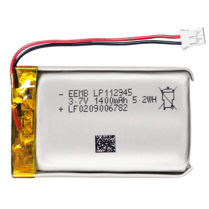 EEMB Lithium Polymer Akku 3,7 V 1400mAh 112945 Wiederaufladbarer Lipo-Akku mit JST-Anschluss für VXI