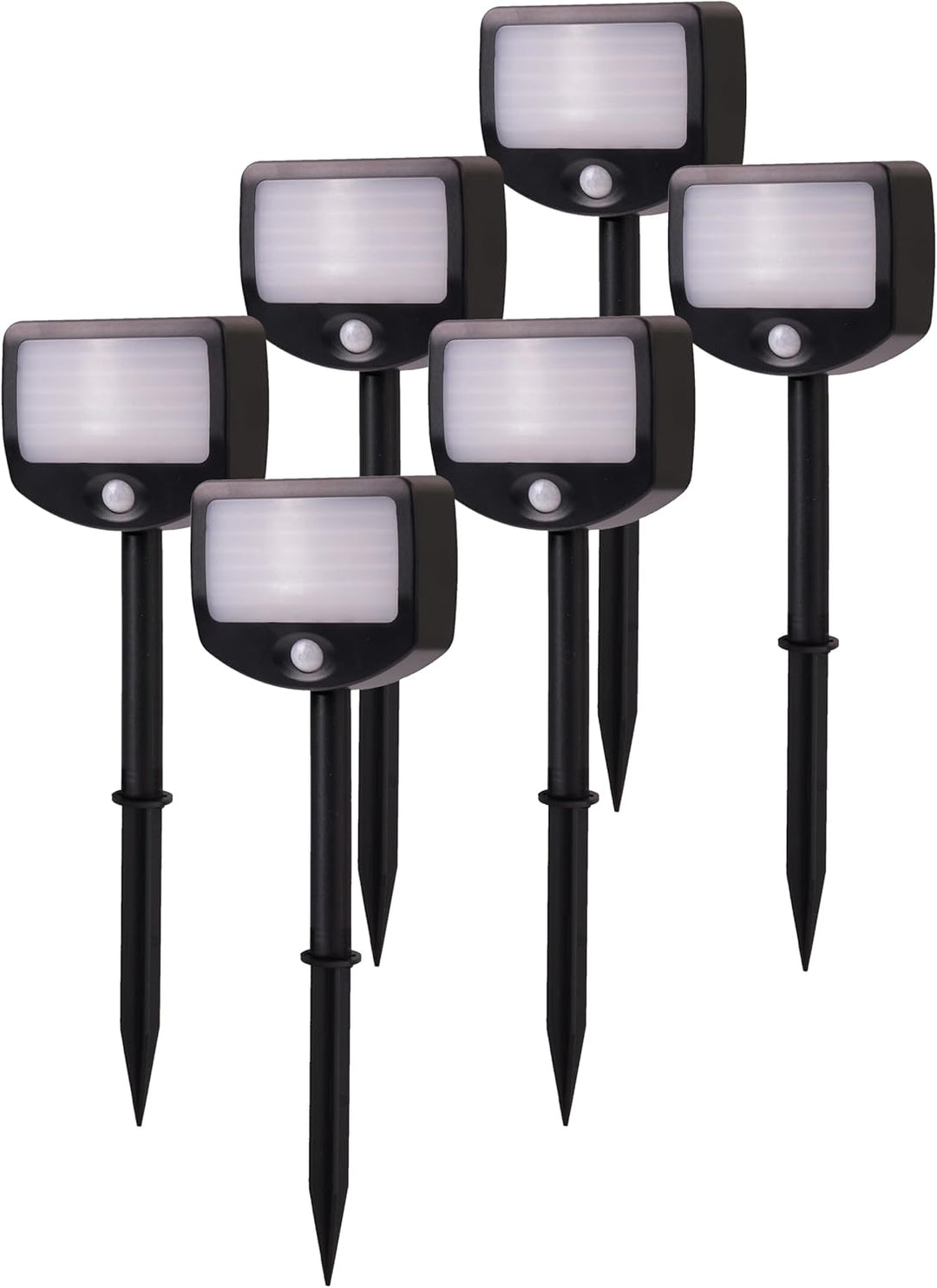 Northpoint LED Batterie Strahler Fluter Sicherheitsleuchte 6er Set mit Funk-Aktivierung Bewegungsmel