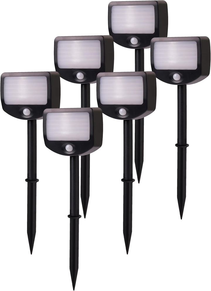 Northpoint LED Batterie Strahler Fluter Sicherheitsleuchte 6er Set mit Funk-Aktivierung Bewegungsmel