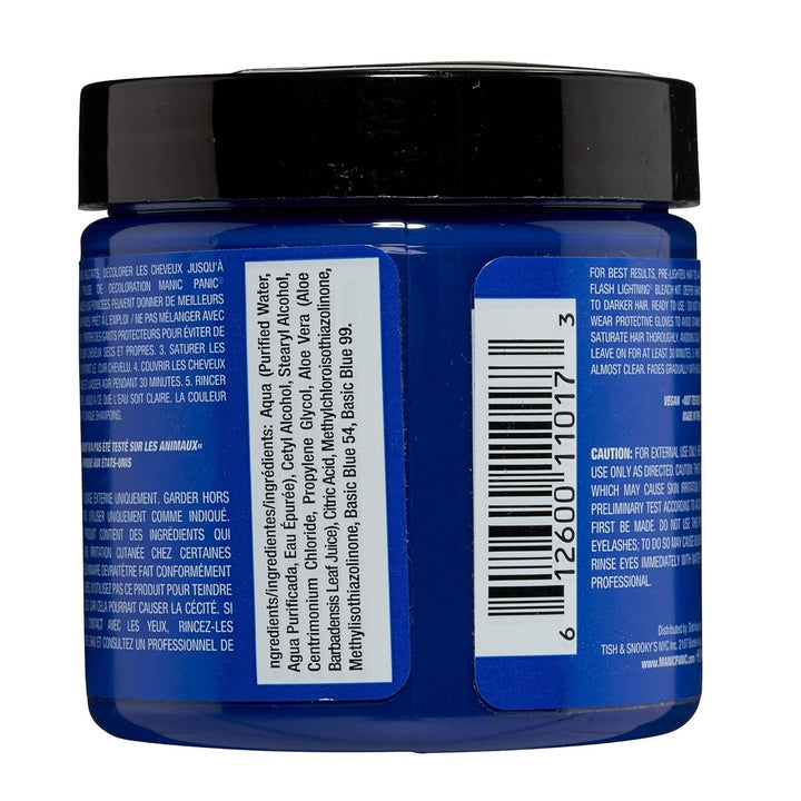 Manic Panic Bad Boy Blue Classic Creme, Vegan, Cruelty Free, Semi Permanent Hair Dye 2 x 118ml Bad B