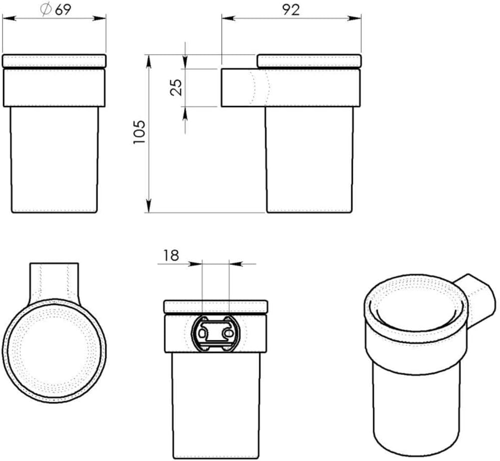 Gedy pi101300100 – Zahnputzbecher G. Pirenei