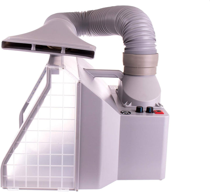 Airbrush Spritzkabine ZWEI VENTILATOREN Absauganlage Leistung und Lichtregler Absaugleistung inkl. B
