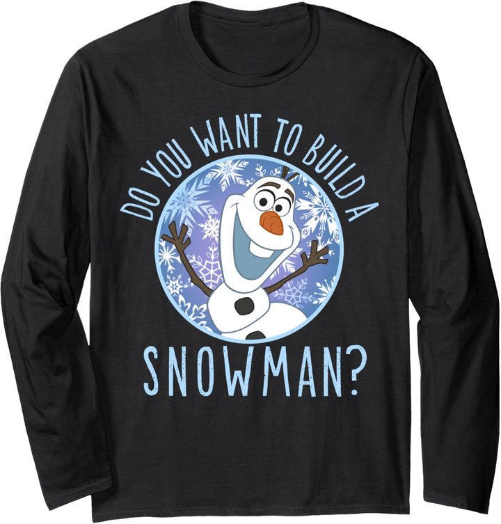 Disney Frozen Olaf Do You Want To Build A Snowman Portrait Langarmshirt