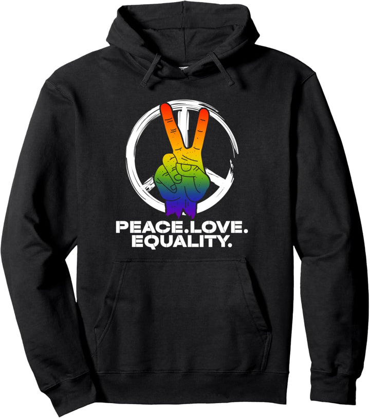 LGBT Gay Pride Frieden Liebe Gleichheit Lesben Bisexuell Pullover Hoodie