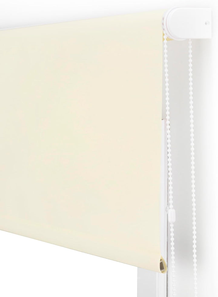 Blindecor Ara | Lichtdurchlässiges Rollo | Beige | 90 x 175 cm (BxH) | Stoffgrösse 87 x 170 cm | Rol
