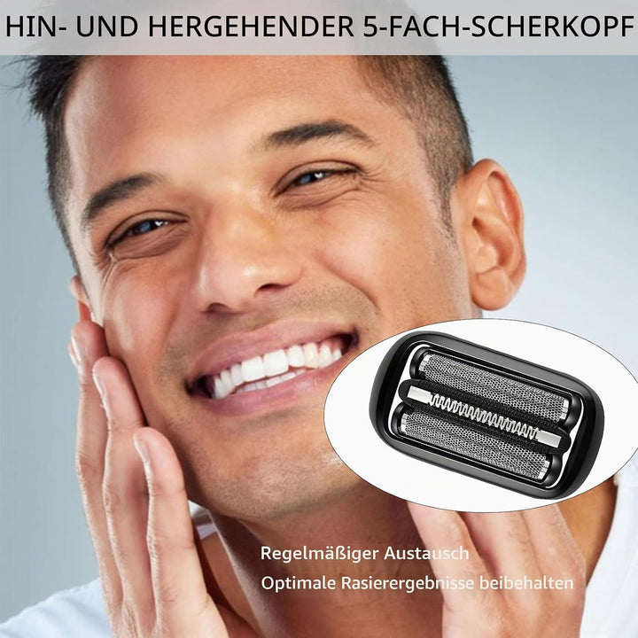 Elektrischer Rasierkopf für Braun S5/6 Scherkopf,53B Kompatibel Mit Braun Series 5 Scherkopf,Series