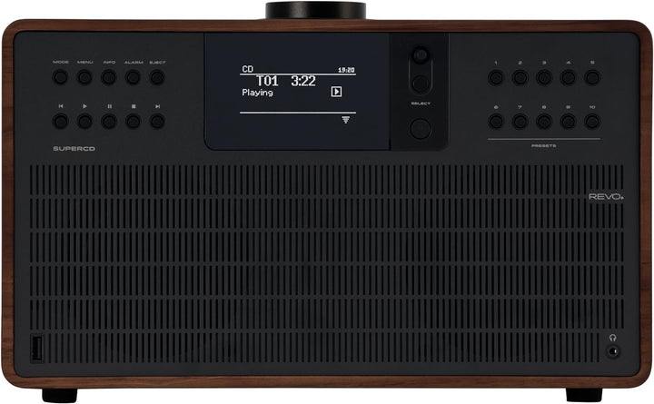 REVO SuperCD Internet-/DAB+ Digitalradio mit CD Player (40 Watt, Stereo Sound, CD-Player, Internet/D