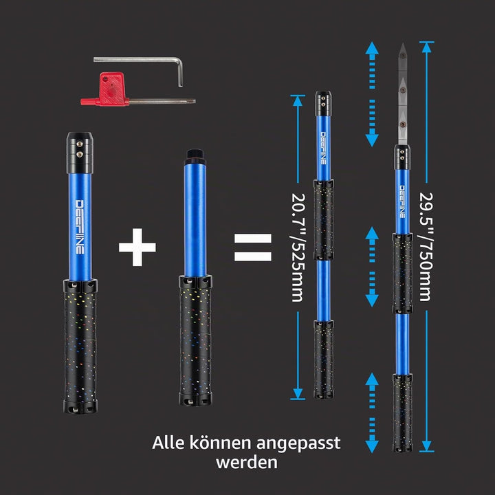 Drechseleisen Set,Drehwerkzeuge für Holz Mit Hartmetall-Schneidplatten,verstellbare Drechselmesser s