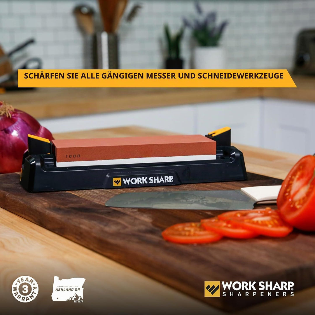 Work Sharp Schleifstein Messerschärfer, WSBCHWHT, 7.1" x 2.3" x 1.1", Schwarz