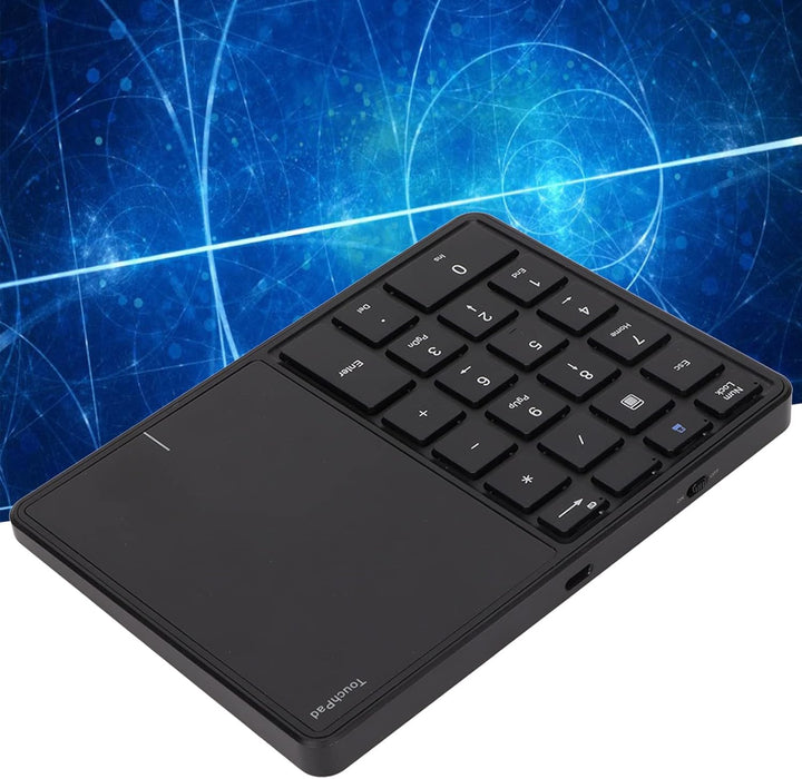 Kabelloser Nummernblock mit Touchpad, Bluetooth-Nummernblock für Laptop, 22 Tasten Wireless BT Dual
