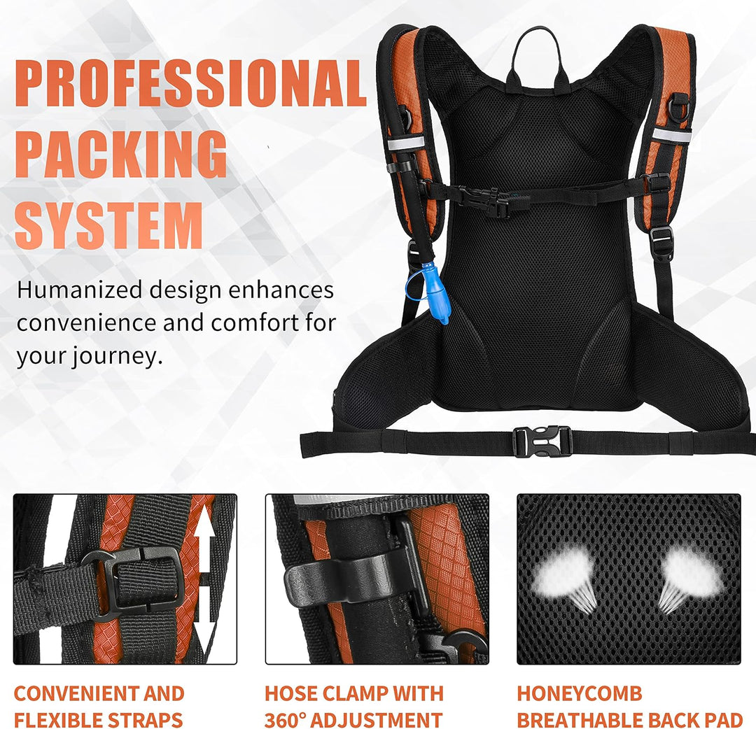 Miracol Trinkrucksack mit 2 l Wasserblase – Thermo-Isolierpack hält Flüssigkeit bis zu 4 Stunden küh