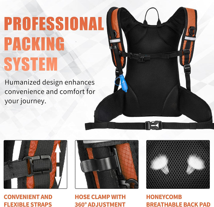 Miracol Trinkrucksack mit 2 l Wasserblase – Thermo-Isolierpack hält Flüssigkeit bis zu 4 Stunden küh