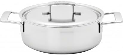 Demeyere Industry 5 Bratentopf nieder mit Deckel 24 cm; 3,7Liter; 18/10 Edelstahl
