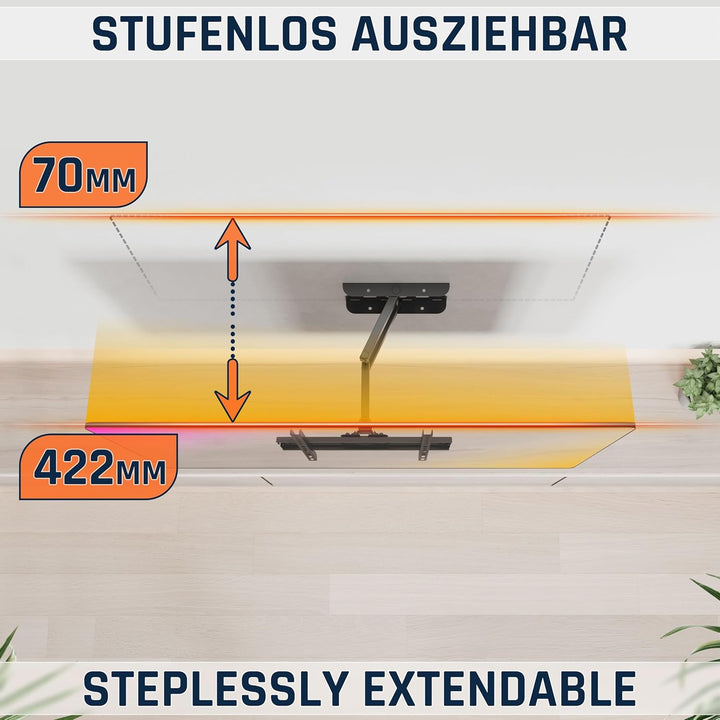 RICOO S5144 TV Wandhalterung Schwenkbar für 40-65 Zoll Wandhalterung Fernseher Halterung bis 50 Kg V