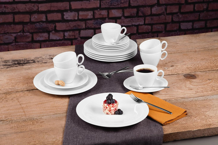 Seltmann Weiden 001.736893 Kaffeeservice 18-teilig Trio weiss, 43.0 x 24.0 x 18.1 cm