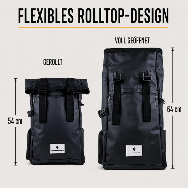 Kamerarucksack wasserdicht mit Trinksystem | Modularer Fotorucksack für Stativ | Schneller Kamera-Zu