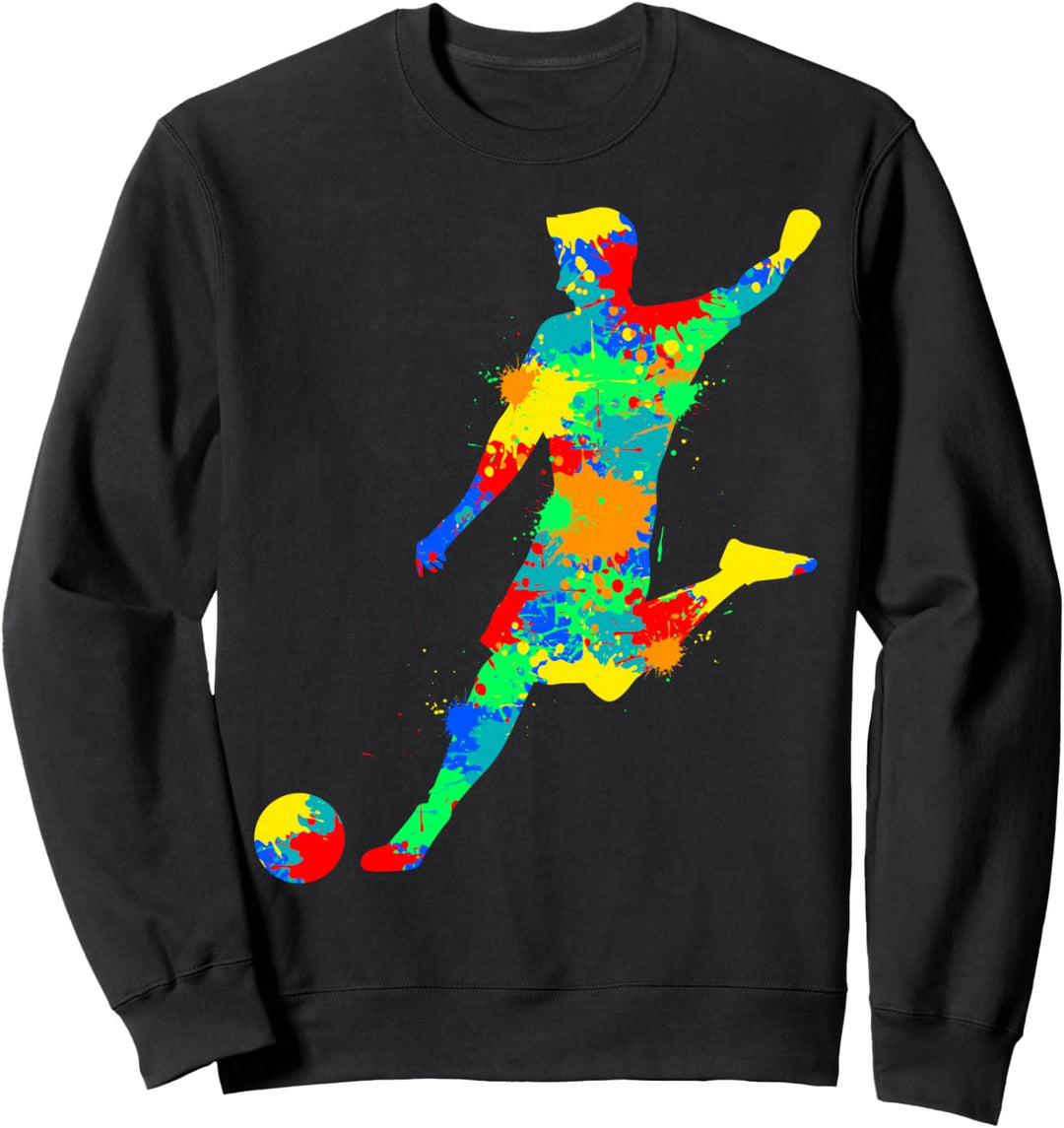 Fussball Fussballer Jungen Kinder Sweatshirt