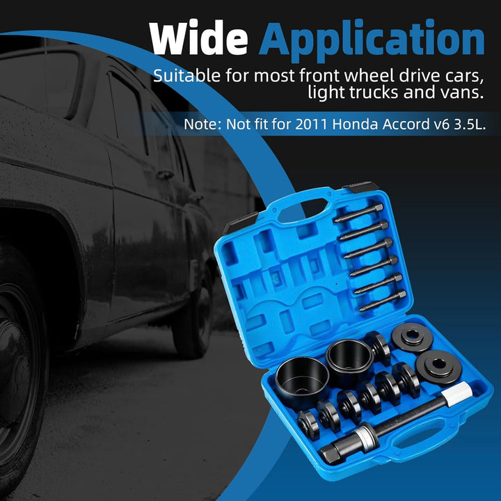 FreeTec 19 TLG. Radlager Werkzeug Set Radlagerwerkzeug Radnabe Abzieher Ausdrücker Montage Demontage