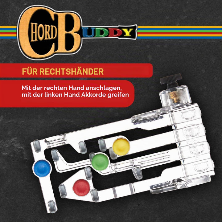 ChordBuddy "Made in the USA" – Gitarrenlernen mit Songbook, Unterrichtsplan, App und Rechtshänder Ch