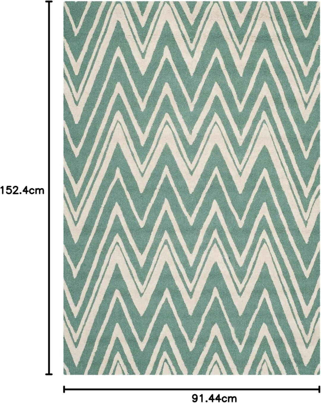 SAFAVIEH Modern Teppich für Wohnzimmer, Esszimmer, Schlafzimmer - Cambridge Collection, Kurzer Flor,