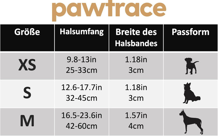 PawTrace Airtag Hundehalsband Leder. Stabiles Halsband aus Echtleder kompatibel mit Apple AirTag. Ko