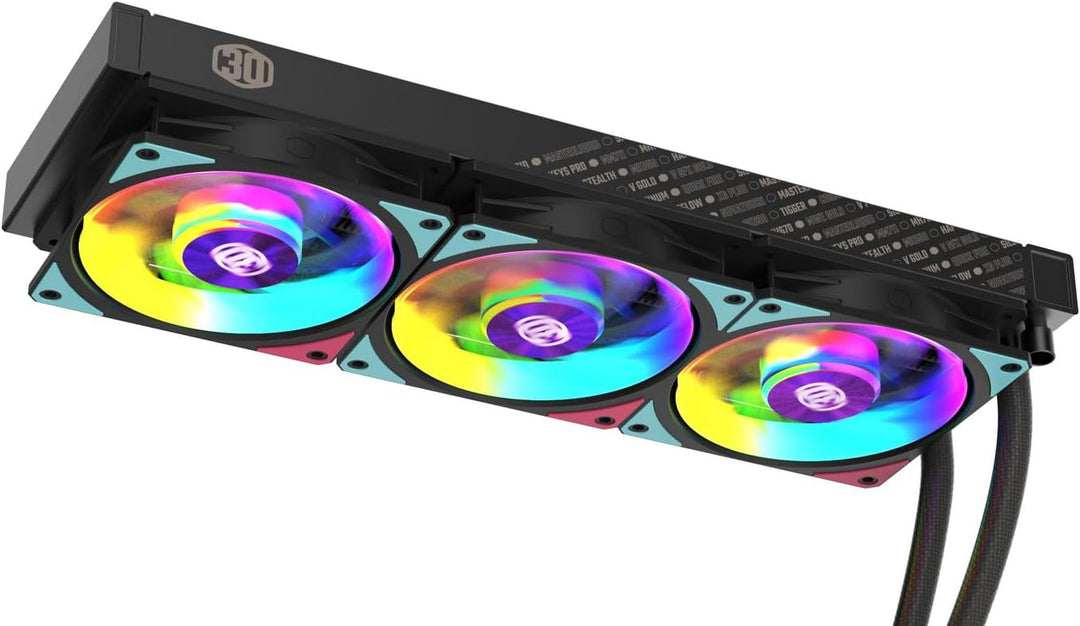 Cooler Master MasterLiquid PL360 Flux CPU-Kühler - AIO Wasserkühlung mit 3 x 120mm Lüfter, 360mm Küh