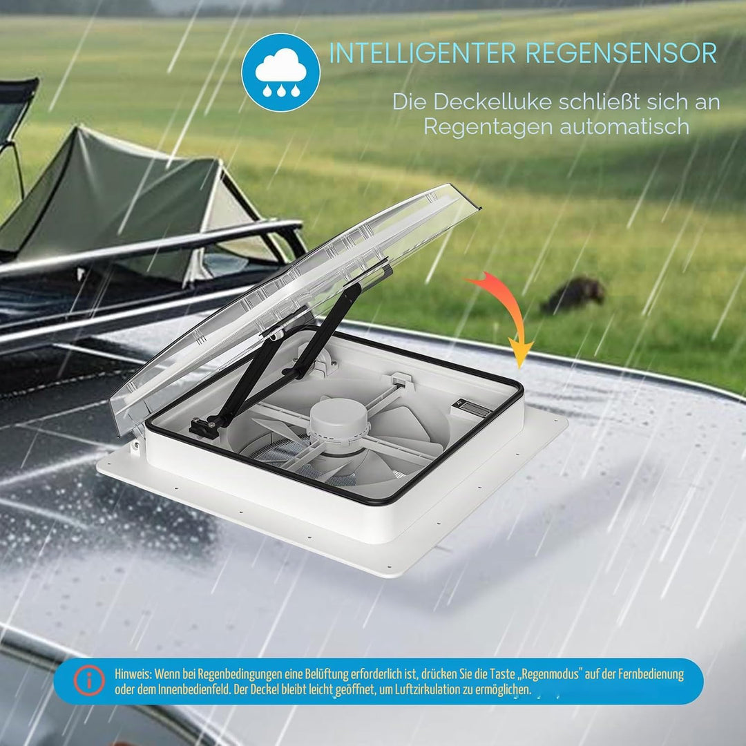 2012 Voice-Activated Max Air Belüftung für Wohnmobil Dachventilator Dachlüfter Reversibler Abluftven