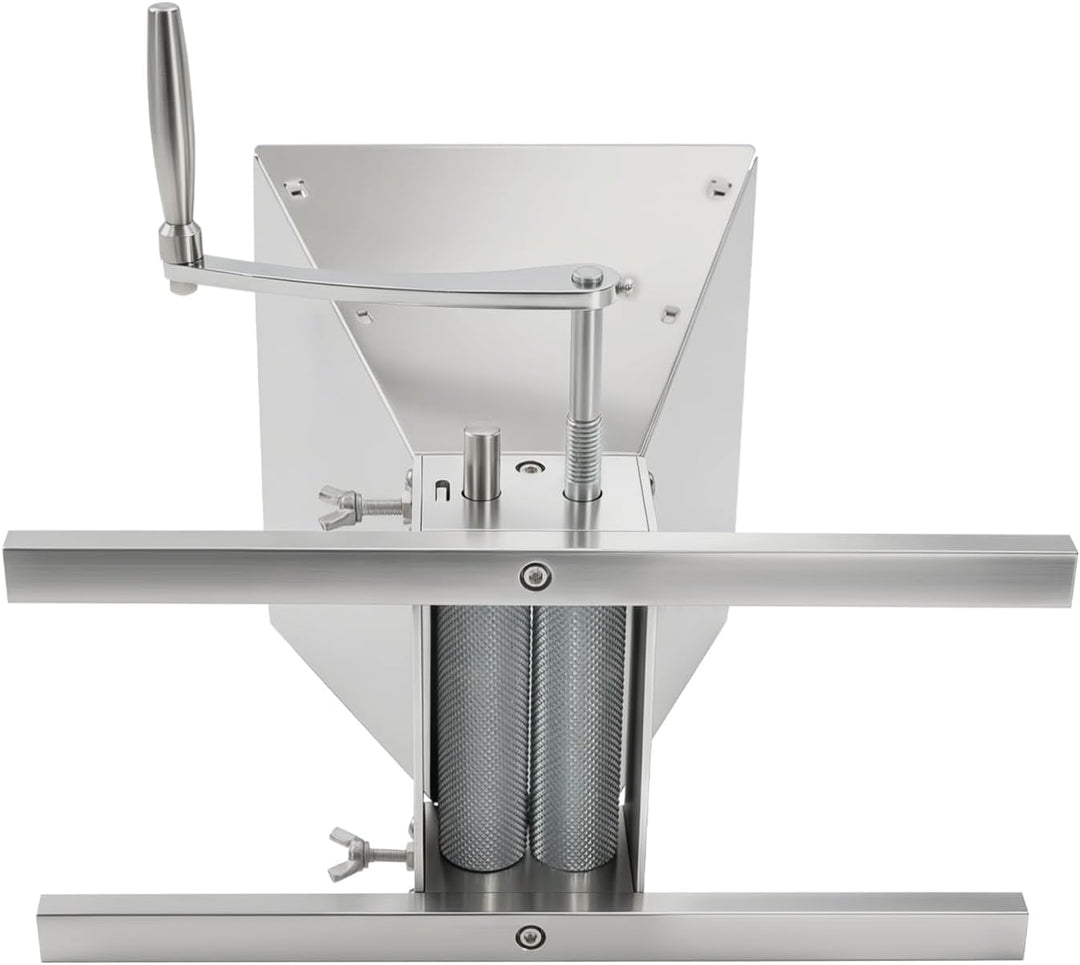 Getreidemühle Manuell, 4L Getreidequetsche, Einstellbarer Walzenabstand | Edelstahl Haferquetsche, G