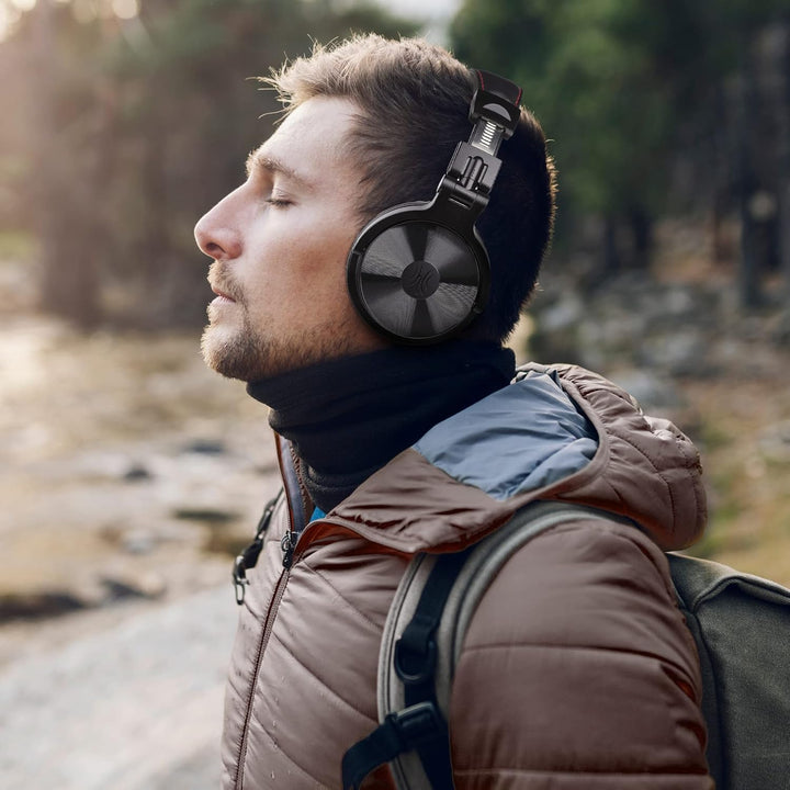 Oneodio Kabellos & Verdrahtet Bass Stereo Ohr-Kopfhörer Hi-Fi Klang Bluetooth Faltbare,30 Stunden Sp