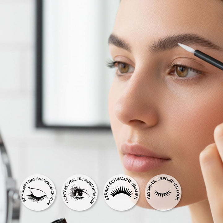 Active Luxe Augenbrauen Serum - Growth Booster Brow Serum - für Natürlich Dicke, Volle und Starke Au
