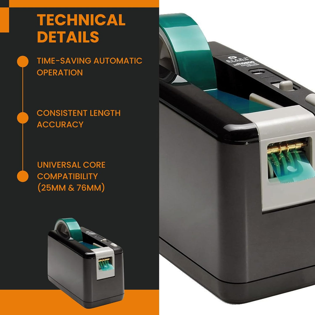 START International ZCM0800-WT-EU Elektrischer, Batteriebetriebener Bandabroller, max. Bandbreite 25